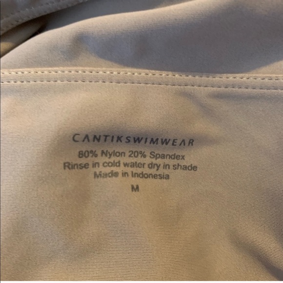 Beige One Piece Swim Suit - Picture 6 of 6